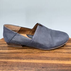 Boc Born Shoes Women's 8.5 M Blue Leather Comfort Slip On Casual Flat Loafers